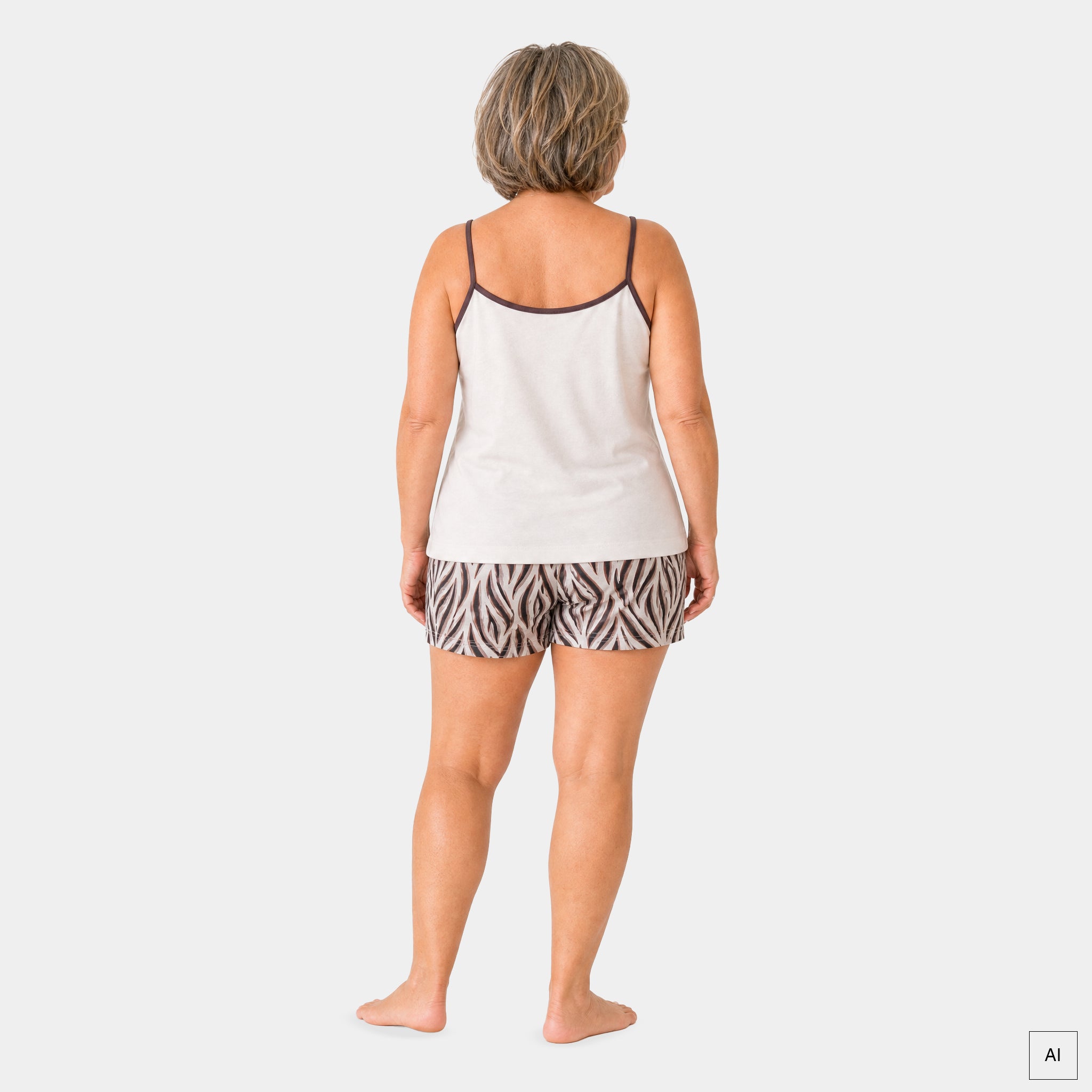 Shorty-Set mit Spaghettitop