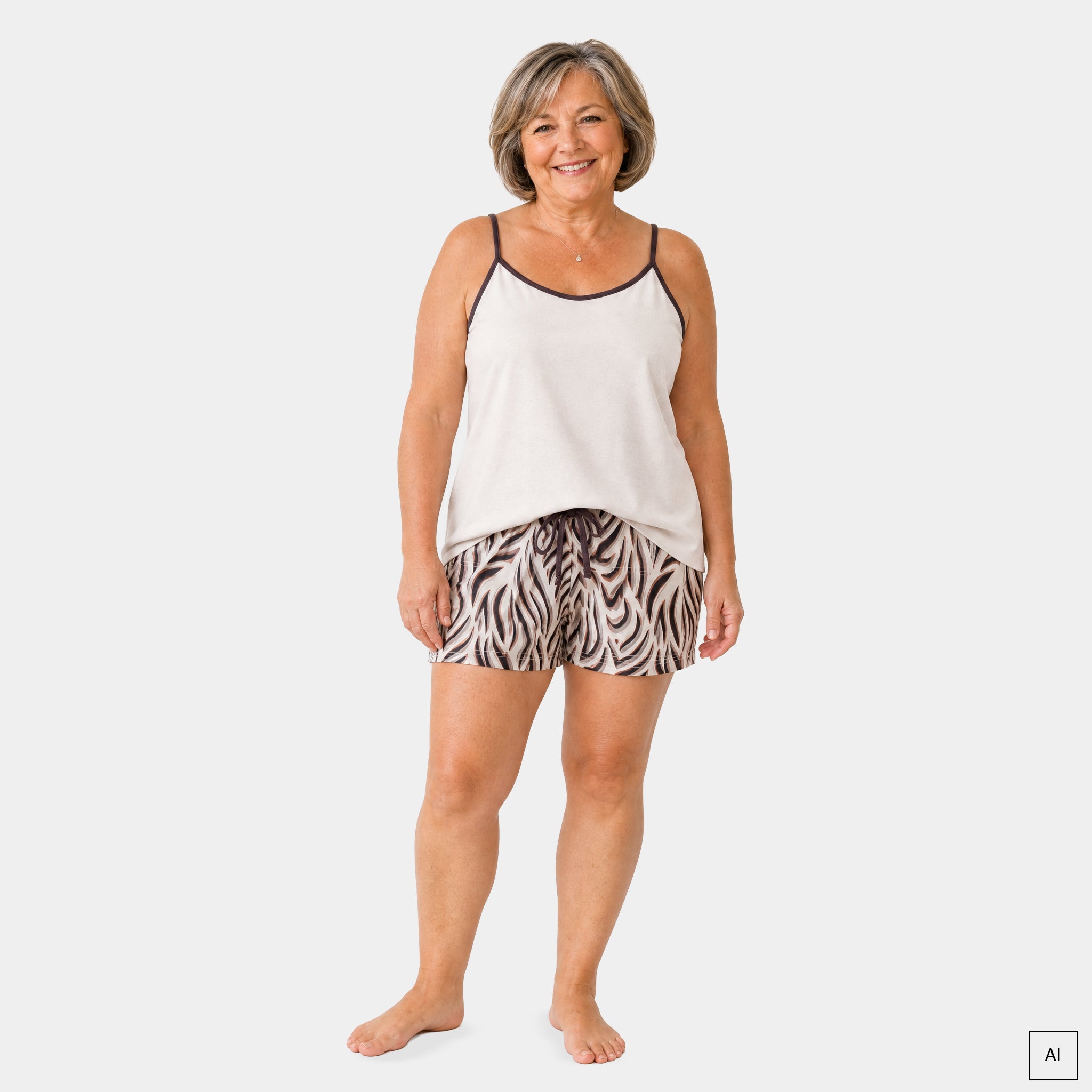Shorty-Set mit Spaghettitop