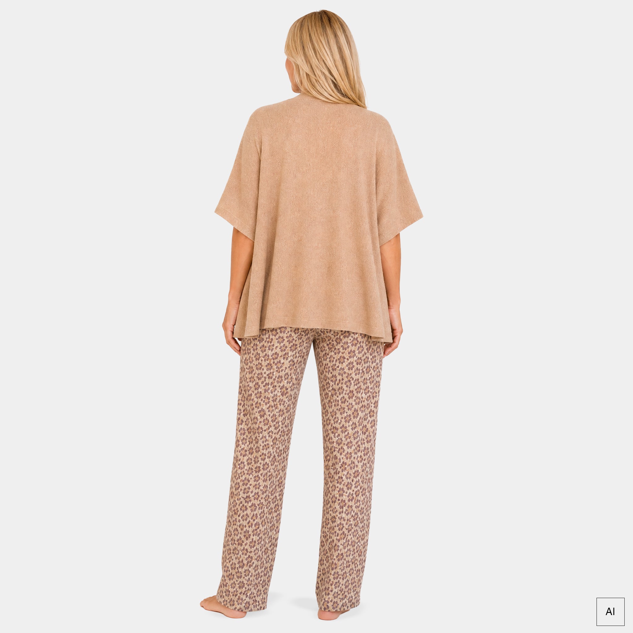 Poncho aus Frottee