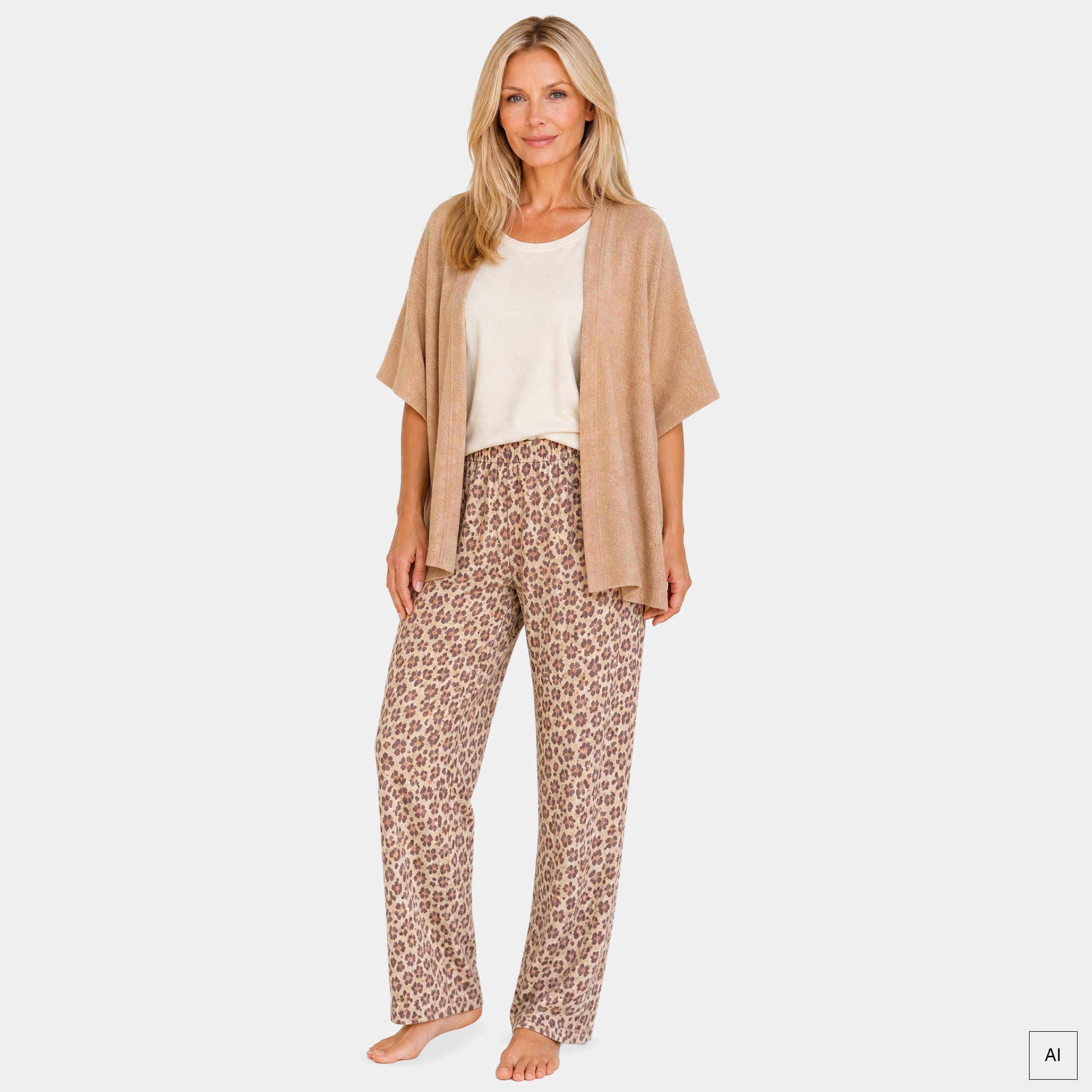 Poncho aus Frottee